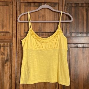 INC International Concepts Spaghetti Strap Tank Top in Yellow